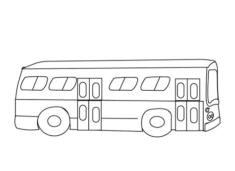 City Bus Coloring Page Printable | eColoringPage.com- Printable