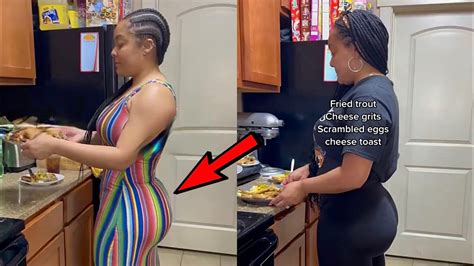 Thick Woman Goes Viral On Tiktok For Cooking And Serving Her Man Youtube