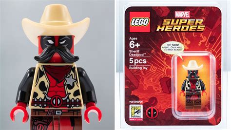 First Look Deadpool Sheriff Is Legos Comic Con Minifigure Exclusive
