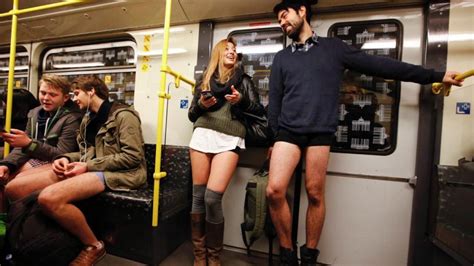 Nyc Pantless Subway Day
