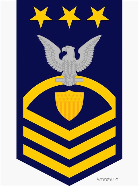 Uscg Master Chief Petty Officer Of The Coast Guard Sticker By