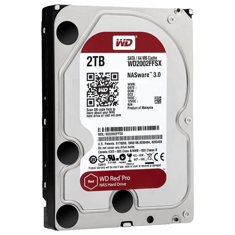 Wd 2tb Red Pro 7200 Rpm Sata Iii 35 Internal Nas Hdd