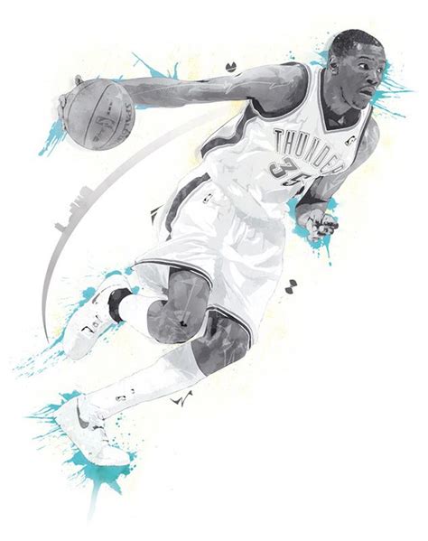 Kevin Durant Portrait ♯nba Star ♯basketball ♯illustration ♯digital Art