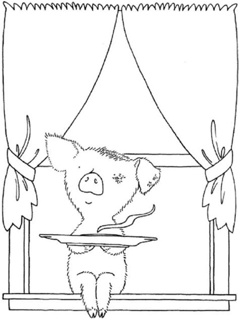 Pink fur with fluff, unpretentious patch and crochet tail. If You Give A Pig A Pancake Coloring Pages - Coloring Home