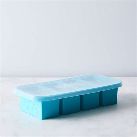 I have these super cube products in different sizes as for decades i've been freezing pasta sauces and other food items. Souper Cube Silicone Freezer Tray with Lid, 2 Cup on Food52