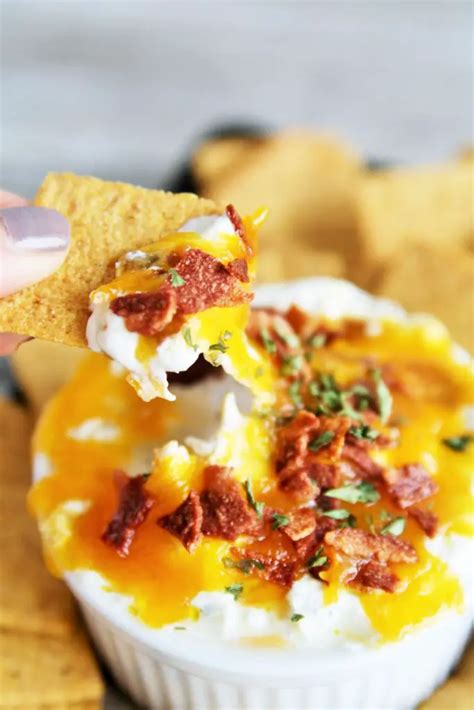 Warm Bacon Cheese Dip The Tasty Bite