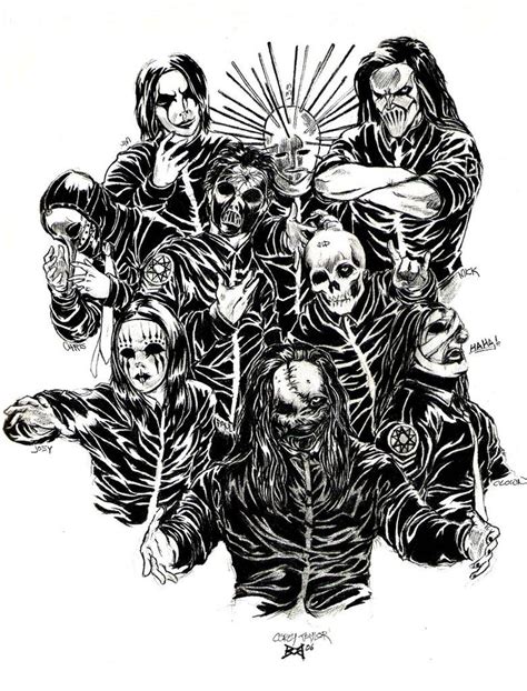 Art Sketches And Pencil Drawings Of Heavy Metal Bands Sketch Drawing Idea