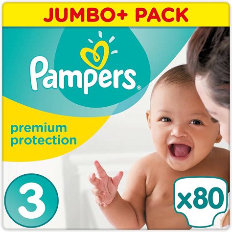 Pampers Premium Protection Size 3 5 Kg 9 Kg 80 Nappies Uk