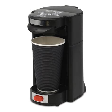 The machine has options for 40z through to 140z servings that allow you to make single serve coffee. LodgMate Travel Size Pod Coffee Maker - 16 oz | Nathosp.com