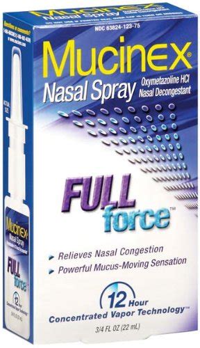 Mucinex Nasal Spray Moisture Smart Relieves Nasal Congestion 3 4 Fl Oz 22 50