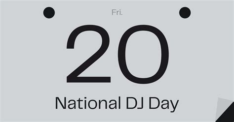 National Dj Day