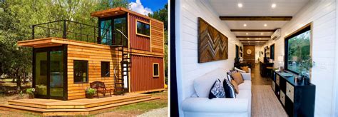 You will not be charged pickup fees per package. This tiny home with a rooftop deck is made from two ...