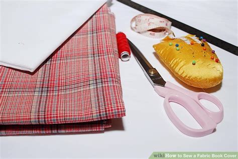 How To Sew A Fabric Book Cover 9 Steps With Pictures Wikihow