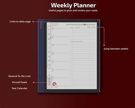 Boox Note Air Templates Daily Planner 2023 Instant Download Etsy Uk