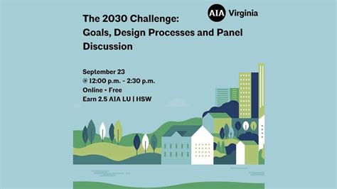 The 2030 Challenge Goals Design Process And Panel Discussion Kgd