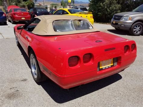 1993 Chevrolet Corvette Convertible Rare Car Bright Red For Sale