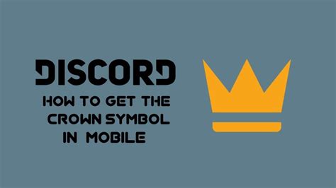 How To Enable Crown On Discord Crown Symbol On Discord Server Youtube