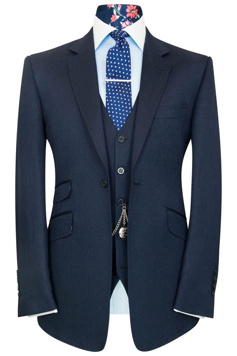 William Hunt Savile Row Classic Midnight Blue Suit Midnight Blue Suit