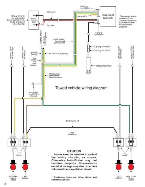 Read how to draw a circuit diagram. Wiring Diagram And Orange Wire Connection for Roadmaster InvisiBrake Supplemental Braking System ...