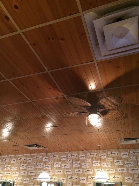 Drop Ceiling Runners Using Ripped Paneling Very Cool I Think It Would