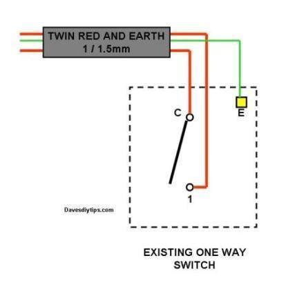 Switch one light on and off with the same switch.two way: One-Way Lighting Circuit Modified for Two-Way Switching | Dave's DIY Tips