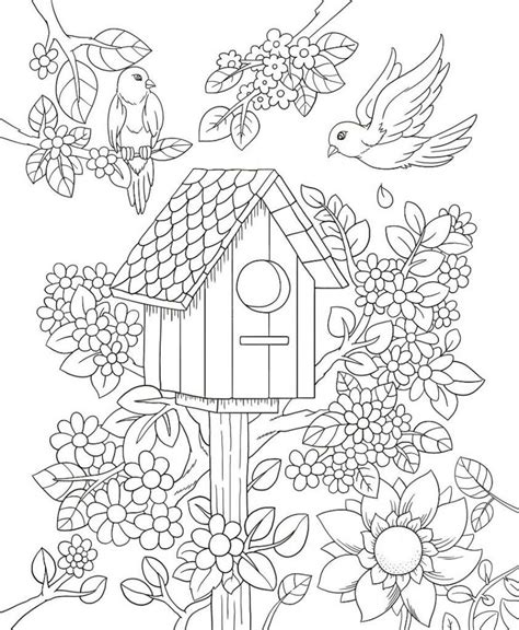 Flower garden coloring pages picture beautiful spring flower. Get This Spring Coloring Pages Printable for Adults ...