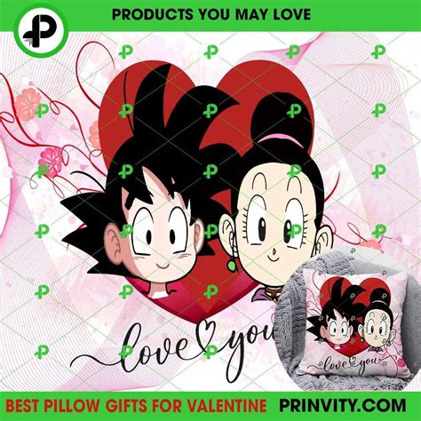 goku and chi chi dragon ball love valentine s day pillow valentines day ideas 2023 best val