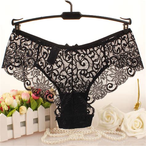 Buy Sexy Women Floral Lace Thongs Panties Briefs Underwear Lingerie At