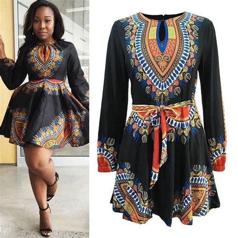 African Dashiki Dress African Print Dresses African Print Fashion
