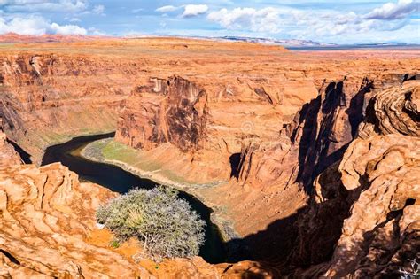 Horseshoe Bend Of The Colorado River In Arizona The Usa Stock Image