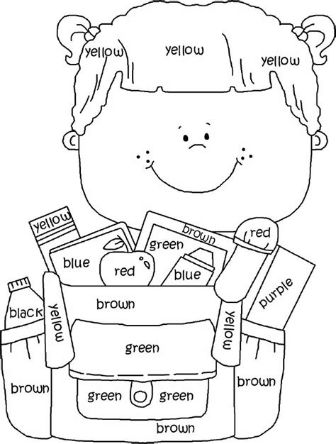 Great For Learning Colors English Worksheets For Kids Education