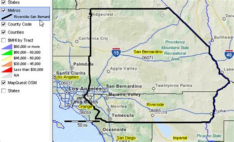 Inland Empire Map Of San Bernardino County