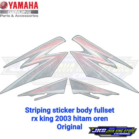 Jual Striping Stiker Body Rx King Rxking Hitam Oren Fullset Tangki