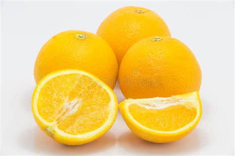 Fresh Orange Isolated White Background Stock Photo Image Of Citrus