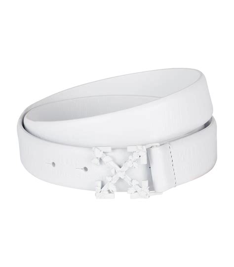 Off White Co Virgil Abloh Leather Industrial Belt In White Lyst