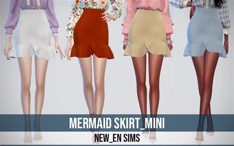 Newen092 Sims 4 Mods Clothes Sims 4 Mermaid Skirt