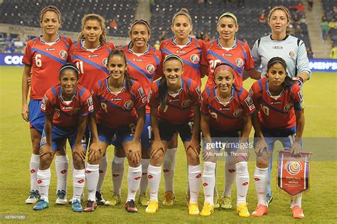 The Costa Rica Womens National Soccer Team Poses For A Team Photo
