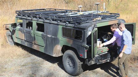 One Example From The Armys Tiny Fleet Of Stretch Limo Like Humvees Is