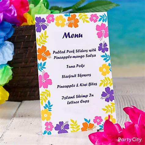 I love a good party and themed parties are the best! Tropical Party Invitation Idea - Luau Food Ideas - Luau ...