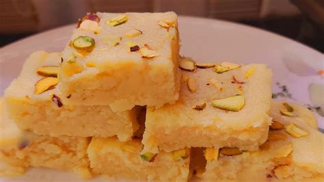 Diwali Special Easy Milk Barfi Recipeonly 4 Ingredients Barfi In 10