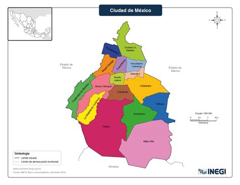 Mapa De Ciudad De México Cdmx Con Municipios Mapas Para Descargar