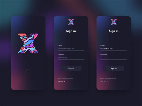 Mobile App Login Page Ui Design Creative Form Ideas