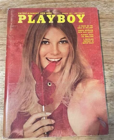 Vintage Playboy Magazines March With Centerfold Dick Cavett Eur Picclick Fr