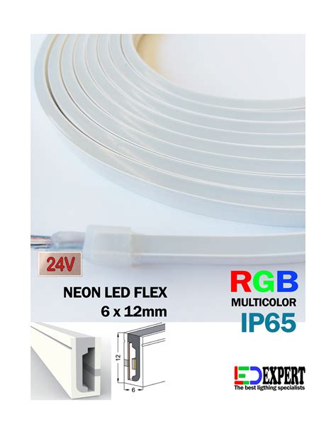 5m Neon Flex 6 X 12 Mm Rgb Ip65 Professional Grade