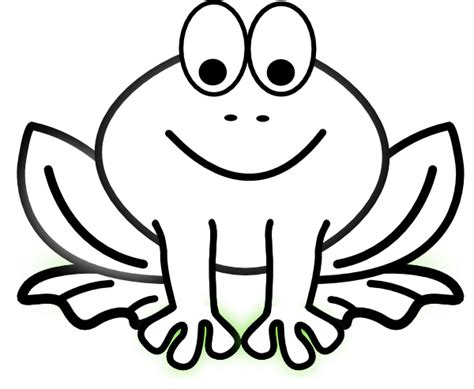 Bug Eyed Frog Outline Clip Art At Vector Clip Art Online