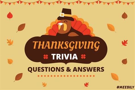 Thanksgiving Trivia Questions And Answers Meebily
