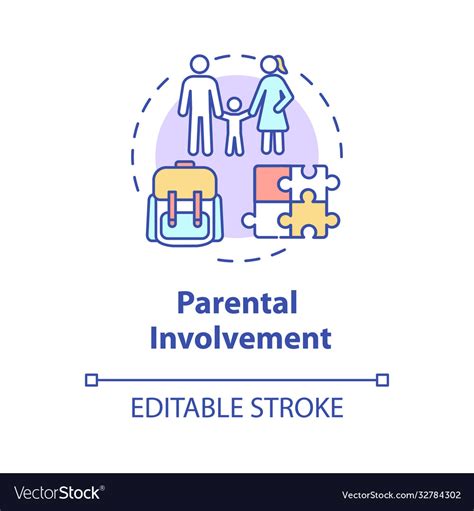 Parental Involvement Concept Icon Royalty Free Vector Image