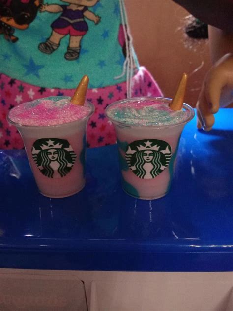 18 Inch Doll Frappuccino Unicorn Starbucks Drinks 2 Fake Etsy Starbucks Drinks 18 Inch