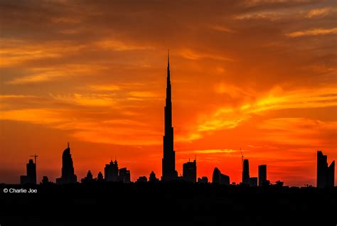 Sunset Sensation Burj Khalifa Dubai During Vibrant Sun Flickr