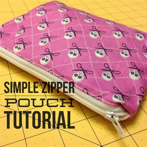 Simple Zipper Pouch Tutorial Quilting In The Rain